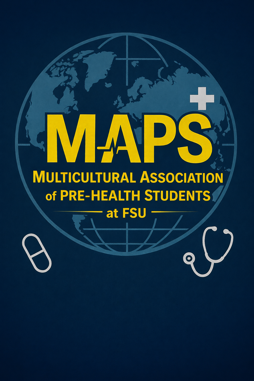 Multicultural Association of Pre-Heath Students (MAPS) Logo