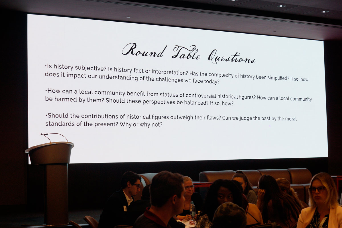 Photo of Shared Spaces Series presentation - round table questions