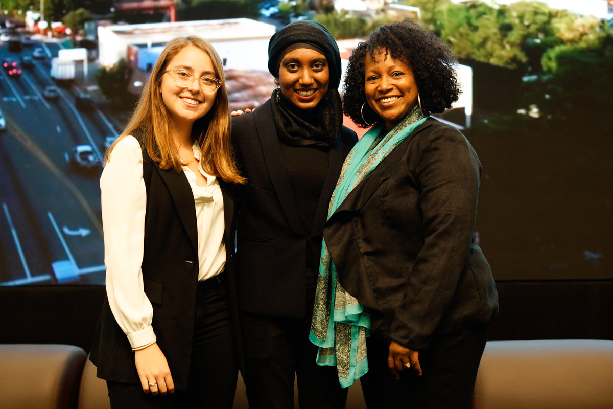 Photo of Power of We executives with Shared Spaces Series presenter